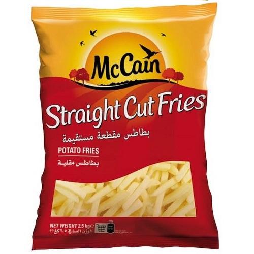 McCain Frozen Straight Cut Fries 2.5Kg