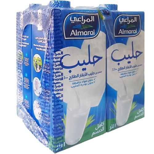 Almarai Long Life Full Fat Milk 1Ltr 4Pcs