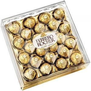 Ferrero Rocher Hazelnut Crisp Chocolate Filled with Hazelnut 24Pcs 300g