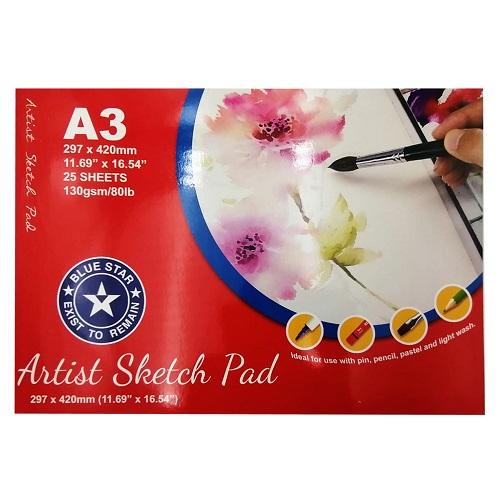 بلو ستار دفتر رسم مقاس A3