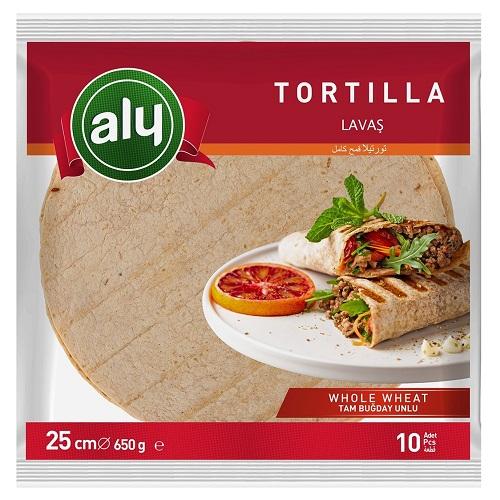 Aly Lavas Tortilla Whole Wheat 25cm 10Pcs 650g 