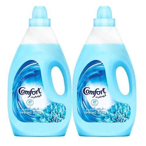 Comfort Fabric Softener Spring Dew 3Ltr 2Pcs