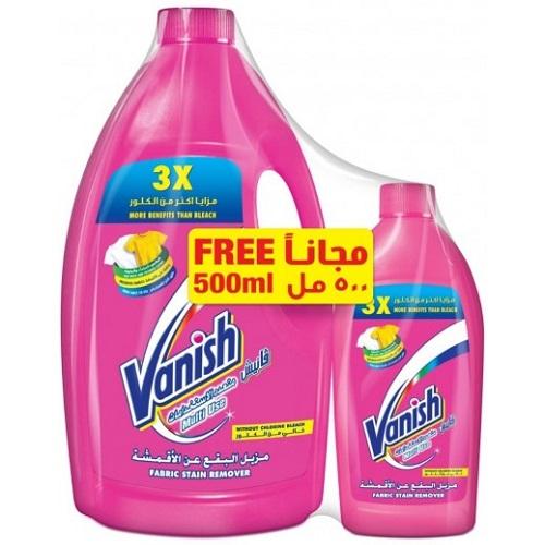 Vanish Liquid Fabric Stain Remover 1.8Ltr + 500ml Free