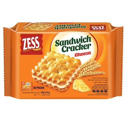 Zess Cheese Sandwich Crackers 180g 10Pcs