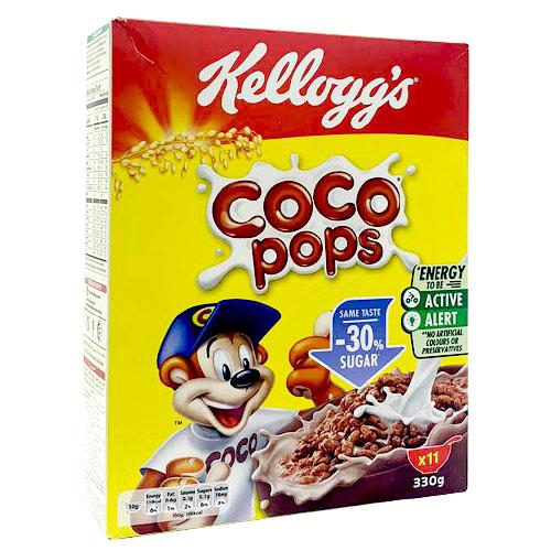 Kellogg's Coco Pops Toasted Rice Cereal Flakes with Chocolate 330g