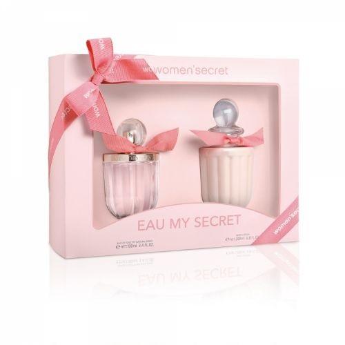  عطر وومن سيكريت او ماي سيكرت او دي تواليت 200ملي ومرطب الجسم 100مل