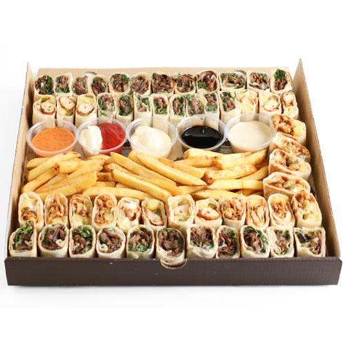 Saj Box with A Free Plate of Chicken Wings