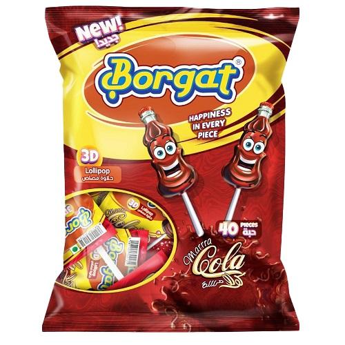 Borgat Lollipop Candy Cola Flavored 40Pcs