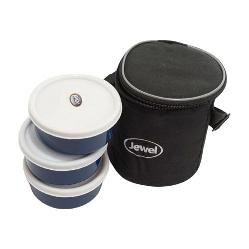 Jewel Lunch Box Set 3Pcs with Carrying Bag Model No.AP192