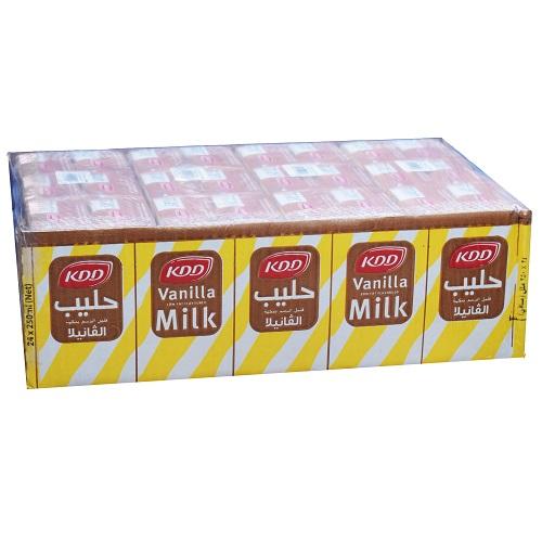 كي دي دي حليب قليل الدسم بنكهة الفانيلا 250مل 24حبة