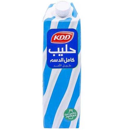 كي دي دي حليب كامل الدسم طويل الامد خالي من اللاكتوز 1لتر