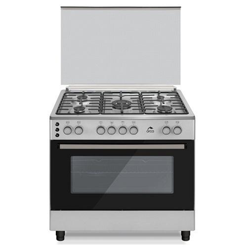 اوركا طباخ غاز 5شعلة 60×90سم فضي موديل رقم.OR-9060ODSMS