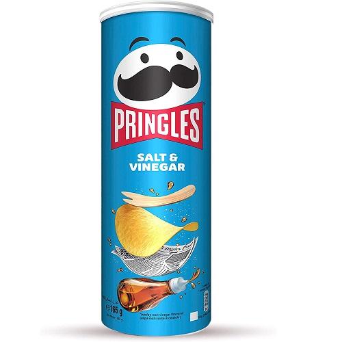 Pringles Potato Chips Salt and Vinegar 165g
