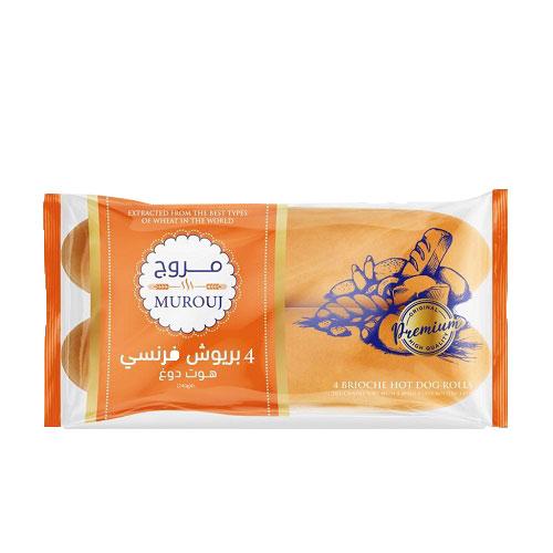 مروج بريوش فرنسي هوت دوج 4حبة 240جم