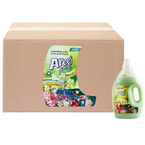 Areej Fabric Softener And Scented With Breeze Perfume 4Ltr 6Pcs 1Carton