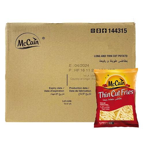 Mccain Long And Thin Frozen Potatoes 2.5kg 5Pcs 1Carton
