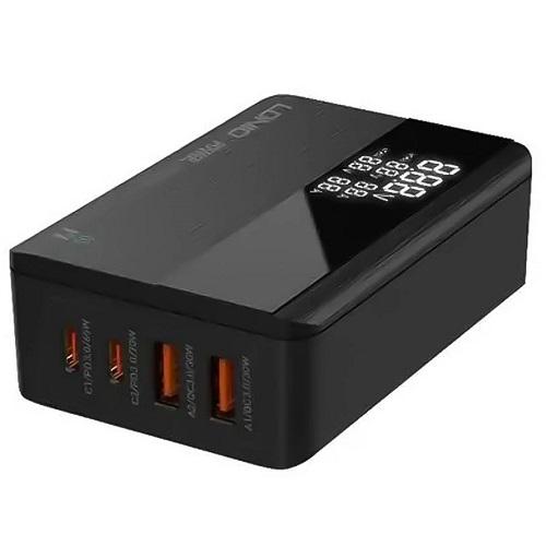 لدنيو شاحن سريع لسطح المكتب مع 2مدخل تايب سي و 2مدخل تايب اي موديل رقم.A4808Q