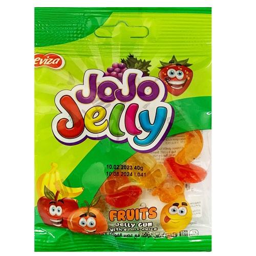 Jojo Fruit Jelly Candy With Mixed Fruit Juice 40g 