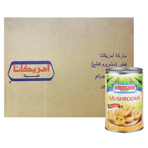 Americana Mushroom Pieces 425g 24Pcs 1Carton