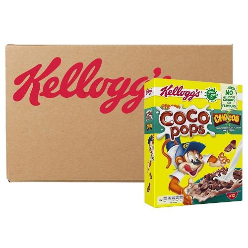 Kellogg's Coco Pops Chocolate Flavor Cereals 375g 18Pcs 1Carton