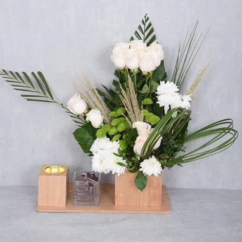 Wood Decor With Mobkhar Burner With Chocolate And Card Printing Model No.RS-48