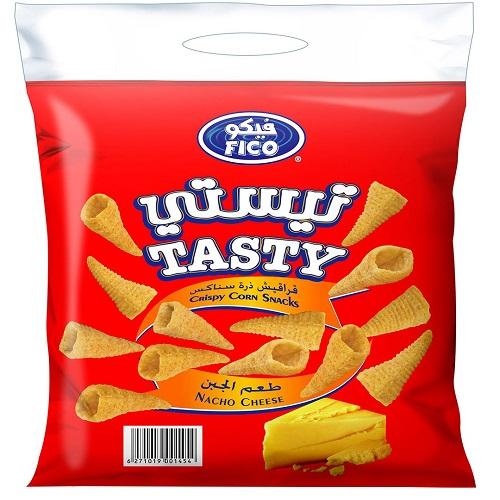 Fico Tasty Crispy Corn Snacks With Cheese 22g 20Pcs
