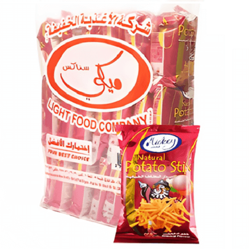 ميكي عيدان البطاطا الطبيعية بنكهة الكاتشب 19.2جم 20حبة