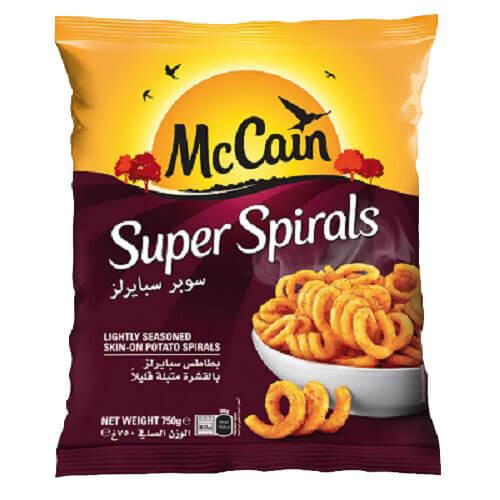 McCain Super Spirals Fried Potatoes Seasoned 750g