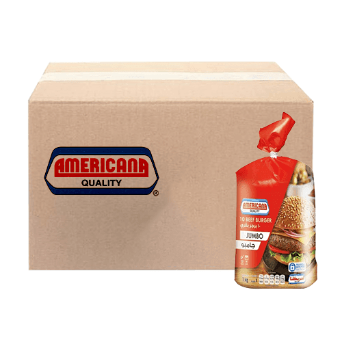 Americana Beef Burger Jumbo 10Pcs 1Kg 15Pcs 1Carton