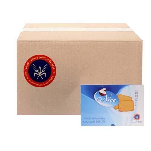 KFM Nice Coconut Biscuits 25g 24Pcs 12Packet 1Carton