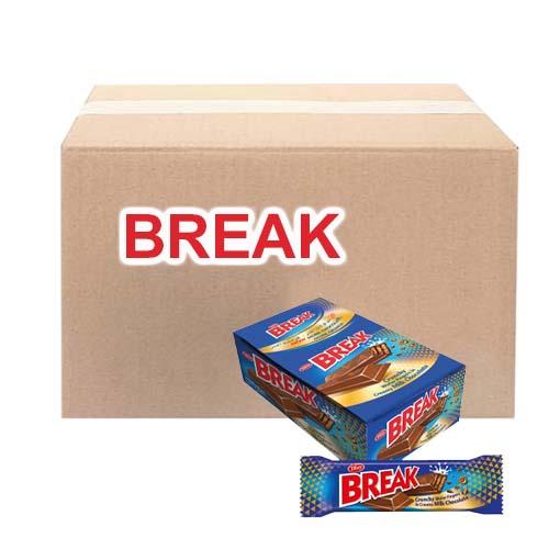 Break Crispy Wafer Fingers with Milk Chocolate 14.5g 24Packet 1Carton