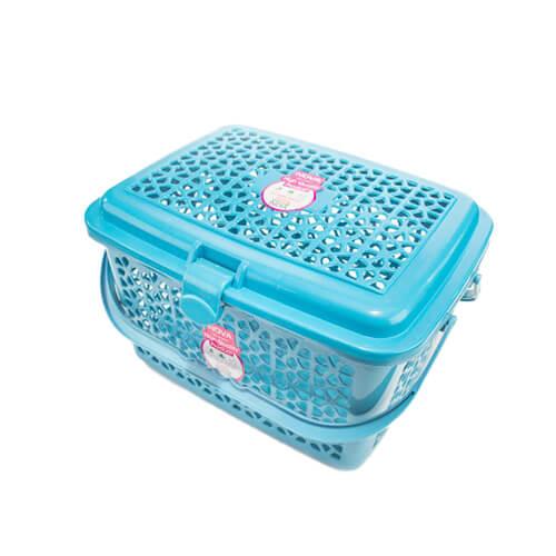 Multifunctional Plastic Storage Basket Blue Model No.AP176