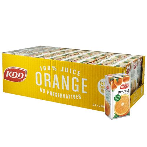 KDD Orange Juice 250ml 24Pcs