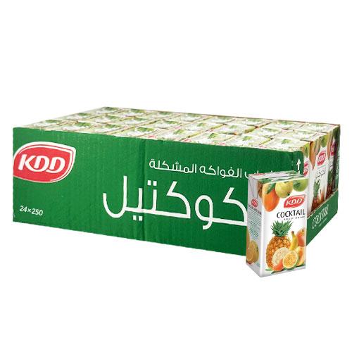 كي دي دي عصير الكوكتيل 250مل 24حبة