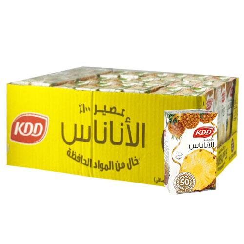 كي دي دي عصير الاناناس 250مل 24حبة