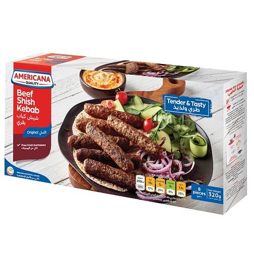 Americana Beef Shish Kebab 8Pcs 320g