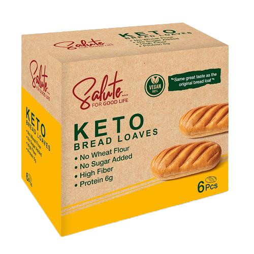 Salute Keto Bread Loaves 6Pcs 210g