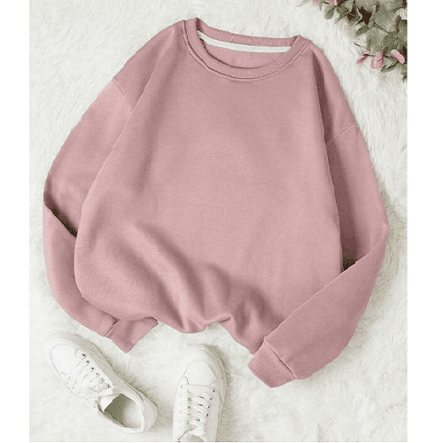 سويت شيرت نسائي وردي XL