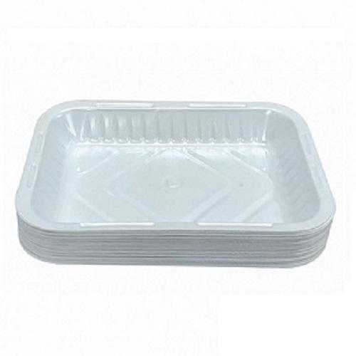 Fotouh Al Kuwait Rectangular Plastic Plate Small 50Pcs No.1 