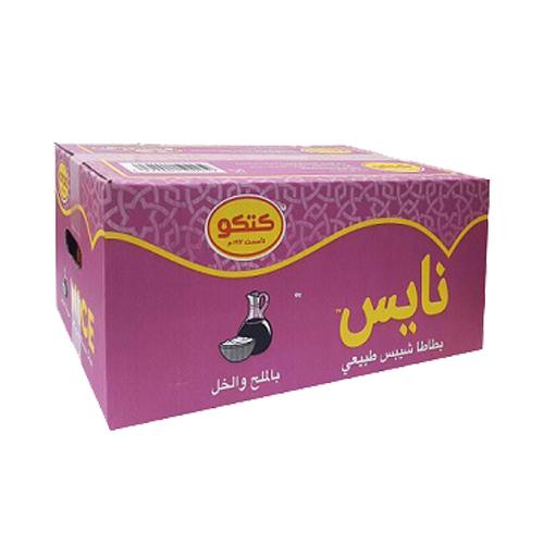 كتكو نايس شيبس بالملح والخل 22جم 20حبة