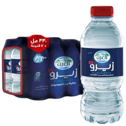 العين مياه معدنية خالية من الصوديوم 330مل 12حبة