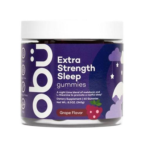 Obu Extra Strength Gummies Grape Flavor to Improve Sleep Quality 60Gummies