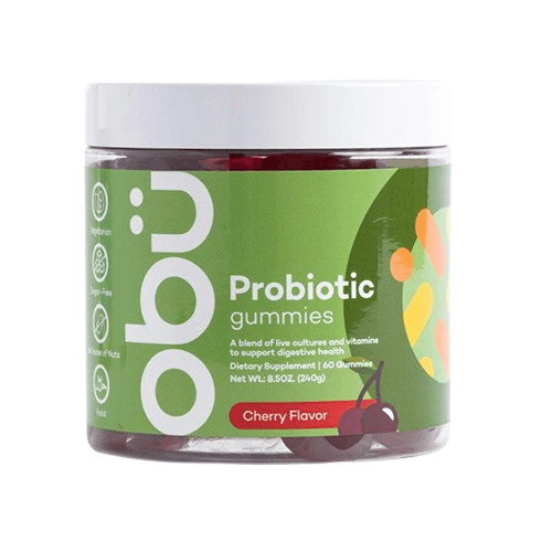 Obu Probiotic Gummies to Enhance Digestive Health Chery Flavor 60Gummies 