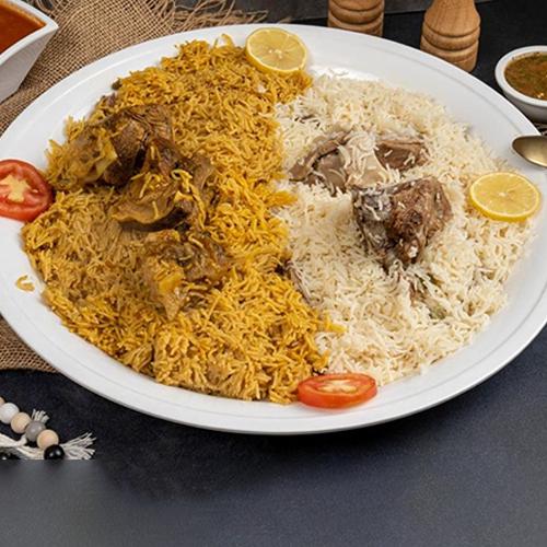 صينية ميكس كبسة سعودي وبرية حاشي