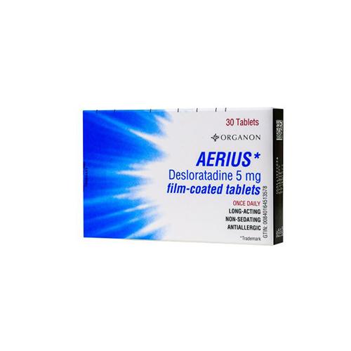 Aerius for Relief of Allergic Rhinitis and Allergy Symptoms 5ml 30Tablets