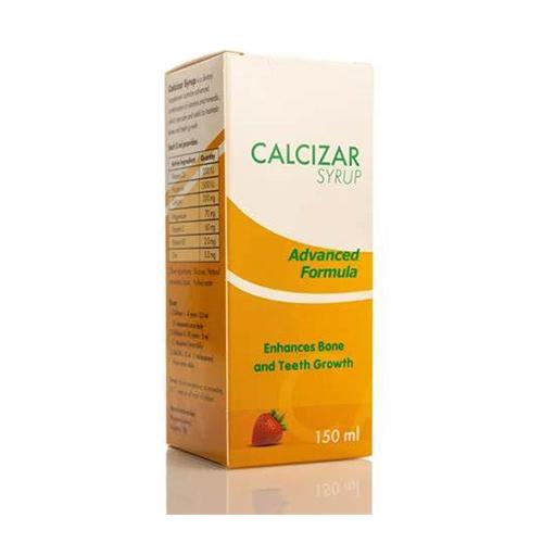 Calcizar Advanced Formula Syrup to Enhance Bones and Teeth Growth 150ml