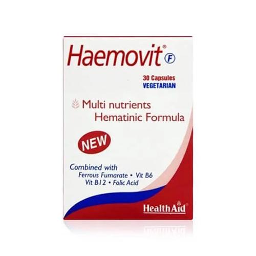 Health Aid Haemovit Forte Dietary Supplement 30Capsules Vegetarian