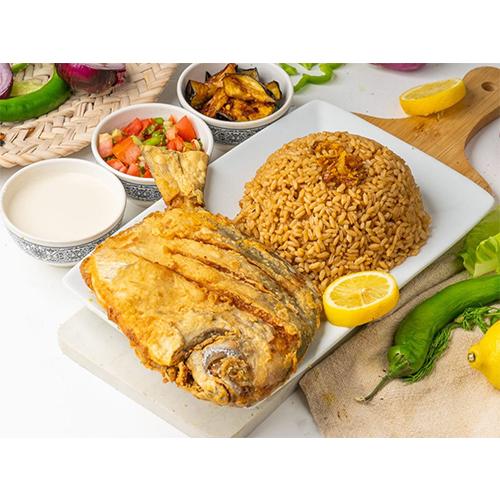 وجبة زبيدي مشوي دايت مع السلطة اليوناني