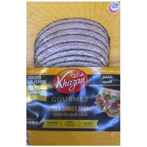 Khazan Sliced Turkey Breast Crack Pepper 200g