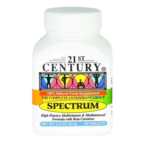 21st Century Spectrum is a High Potency Multivitamin and Multimineral Formula 60Tablets